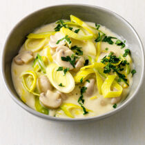 Lauch in Senfsahnesauce Lauch in Senfsahnesauce