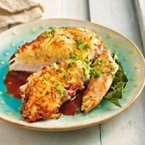 Hühnerbrust mit Kartoffelkruste