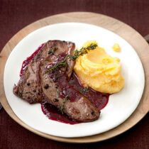 Rehschnitzelchen mit Grappasauce Rehschnitzelchen mit Grappasauce