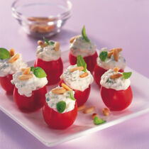 Kirschtomaten mit Mozzarellacreme