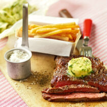 Steak mit Pommes frites