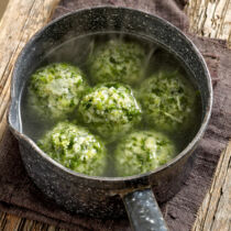 Grünkohlknödel mit Speck Grünkohlknödel mit Speck