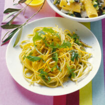 Zitronensauce mit Rucola Zitronensauce mit Rucola