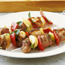 Lammspieße mit Lorbeer Lammspieße mit Lorbeer