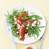 Rucola mit gegrillter Melone