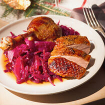 Gänsebraten mit Rotkohl