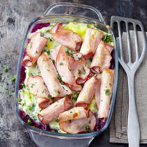 Rotkohl mit Kasselerröllchen Rotkohl mit Kasselerröllchen