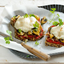 Überbackenes Eiweiß-Abendbrot