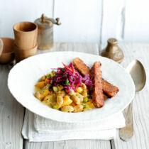 Pinto-Dal mit Chili-Koriander-Rotkraut Pinto-Dal mit Chili-Koriander-Rotkraut