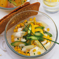 Spargelsalat mit Zuckermais Spargelsalat mit Zuckermais