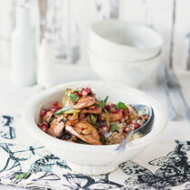 Huhn mit Granatapfel und Minze