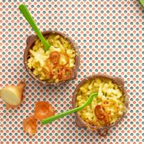 Käsespätzle mit Röstzwiebeln Käsespätzle mit Röstzwiebeln