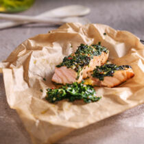 Chermoula mit Ofenlachs Chermoula mit Ofenlachs