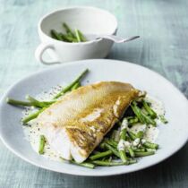 Zander mit Limetten-Bärlauch-Sauce Zander mit Limetten-Bärlauch-Sauce