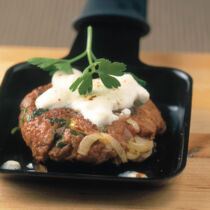 Hackpflänzchen mit Feta Hackpflänzchen mit Feta