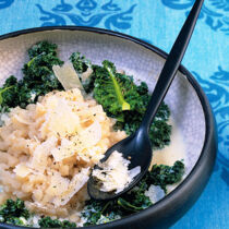 Parmesanspätzle mit Sahne-Grünkohl Parmesanspätzle mit Sahne-Grünkohl