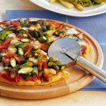 Spargel-Schinken-Pizza Spargel-Schinken-Pizza