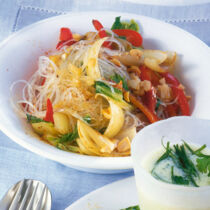Wokgemüse mit Glasnudeln