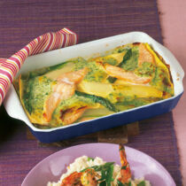 Spargel-Lachs-Lasagne