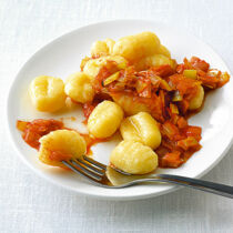 Gnocchi mit Lauch-Tomatensauce Gnocchi mit Lauch-Tomatensauce
