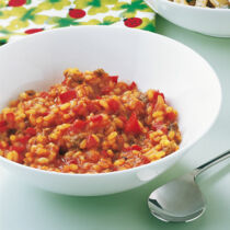 Rotes Hack-Risotto