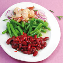 Salat aus Bohnendreierlei