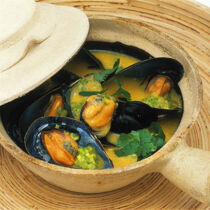 Muscheln in Kokossauce Muscheln in Kokossauce