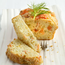 Fenchel-Cake mit Räucherlachs