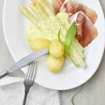 Spargel mit Bärlauch-Hollandaise Spargel mit Bärlauch-Hollandaise