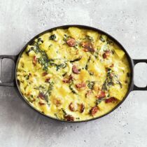 Kohlauflauf mit Kabanossi Kohlauflauf mit Kabanossi