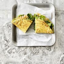 Omelett mit Räucherlachs