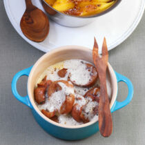 Kalbsnierenragout mit Portweinsahne