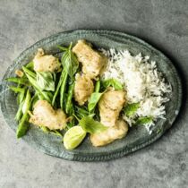 Kabeljau mit Zuckerschoten Kabeljau mit Zuckerschoten