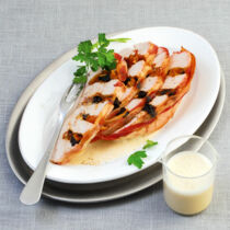 Putenbrust mit Dörrobstfüllung