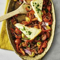 Tomaten-Paprika-Gem&uuml;se mit Feta