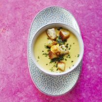 Kartoffelsuppe mit Croûtons