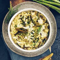 Cremiges Spargelrisotto Cremiges Spargelrisotto
