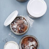 Kirsch-Lava-Kuchen aus dem Glas