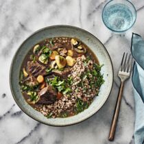 Boeuf Bourguignon 
mit Buchweizen