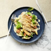 Pfeffer-Hähnchen mit Frühlingsgemüse Pfeffer-Hähnchen mit Frühlingsgemüse