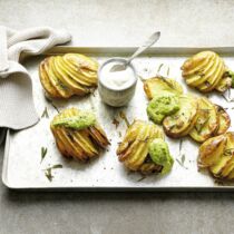 Fächerkartoffeln mit Pesto