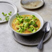 Rosenkohl-Kokos-Curry mit Edamame Rosenkohl-Kokos-Curry mit Edamame