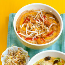 Auflauf mit Keimlingen