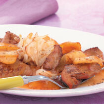 Kalbsleber mit Zwiebeln und Sherry Kalbsleber mit Zwiebeln und Sherry