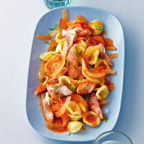 Nudeln mit Fenchel und Räucherforelle Nudeln mit Fenchel und Räucherforelle