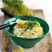 Kartoffelsalat mit Kresse und Kefir Kartoffelsalat mit Kresse und Kefir