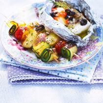 Bunte Gemüse-Kartoffel-Spieße