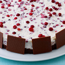 Preiselbeer-Sahne-Torte