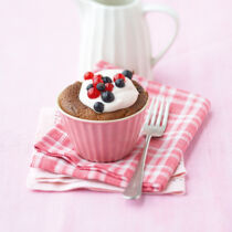 Cassis-Schokoladen-Cupcakes