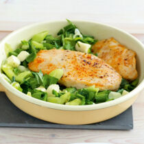 Hähnchen mit Bärlauchgemüse Hähnchen mit Bärlauchgemüse